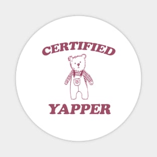 Certified yapper Shirt, Y2K Iconic Funny Cartoon Meme Magnet